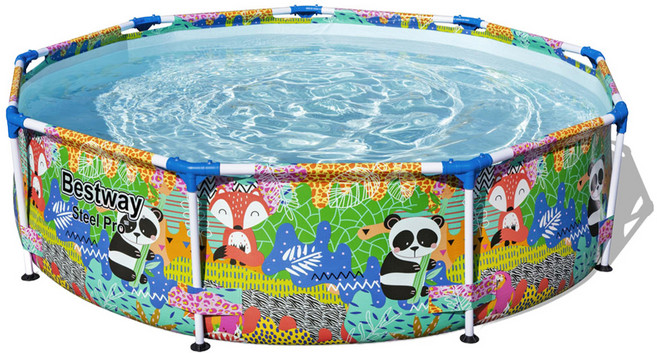 베스트웨이 숲속마을 원형 기둥 풀장 PL5612F, 혼합색상, 1개
