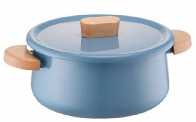 락앤락 인덕션 슈트 멜로우 법랑 양수냄비, 20cm, 블루, 1개