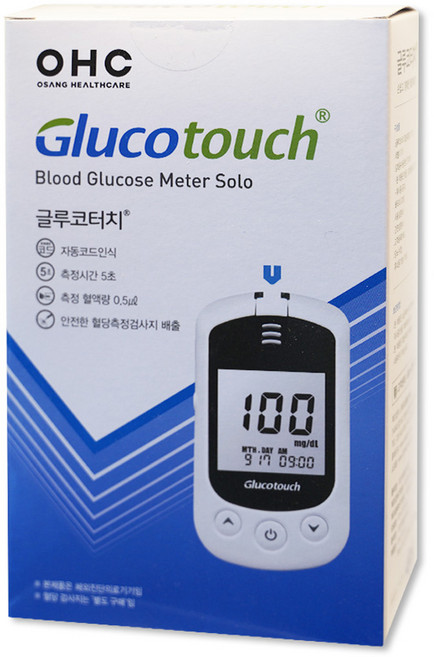 오상헬스케어 글루코터치 혈당측정기, IGM-0031AAS, 1개