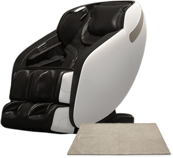 제스파 라이젠트 안마의자 + 전용 러그, ZPC2086(안마의자), ZP540(러그), 화이트 + 블랙(안마의자), 브라운(러그)