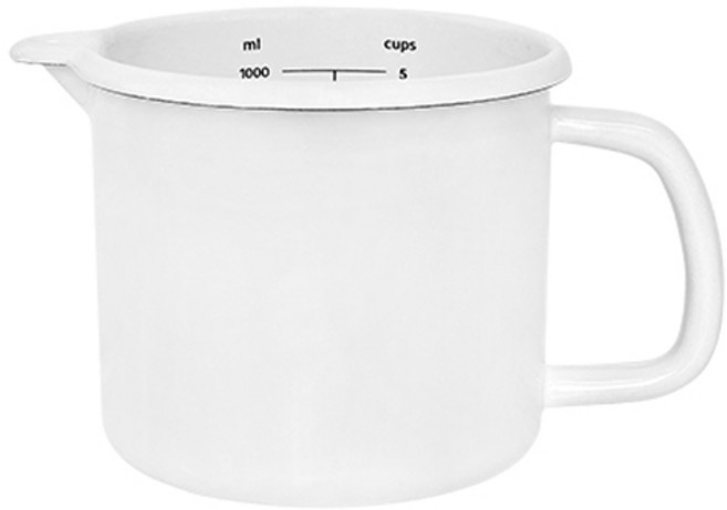 하울스홈 인덕션 본아페 법랑 계량저그, 화이트, 1개