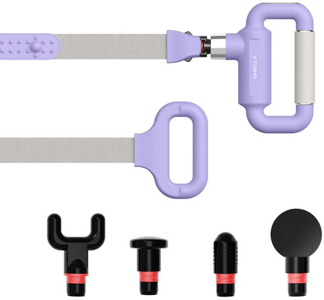 오엘라 무선 진동 벨트 마사지건 라벤더, OH-MG07VL