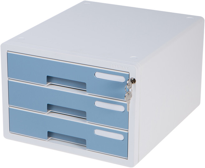 시스맥스 시스템 컬러 서류함, 민트, 3단