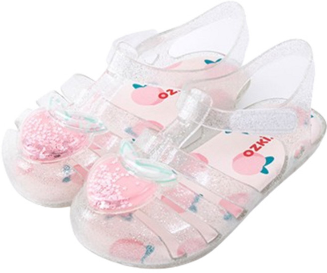 오즈키즈 여아용 쥬시캔디 젤리 슈즈 복숭아