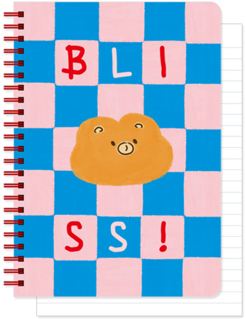 Monolike Unmatched Friends A5 線圈橫線筆記本 Series.2, 1個, 02 Pink Blue