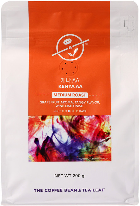 커피빈 케냐 AA 원두, 홀빈(분쇄안함), 200g, 1개