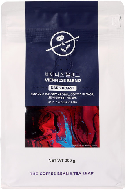 커피빈 비에니스 블렌드 원두, 홀빈(분쇄안함), 200g, 1개