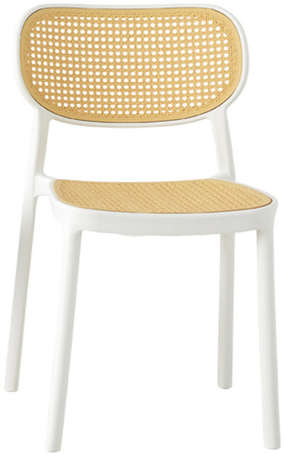 한샘 라탄 체어, 화이트, 1개