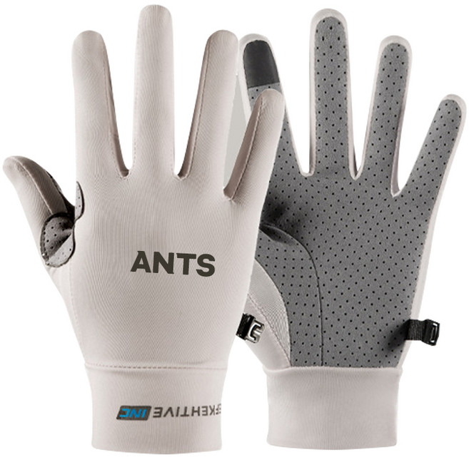앤티스 통기성 스판 바이크 터치장갑, 그레이