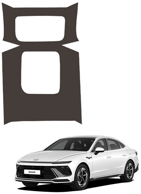 메이튼 쏘나타 디 엣지 튜닝 도어커버 가죽 순정 컬러 SC 2열 콘솔 뒷면 커버, 다크브라운