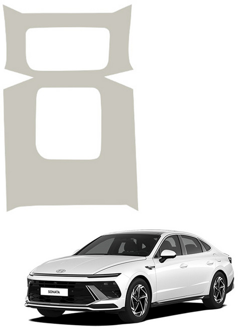 메이튼 쏘나타 디 엣지 튜닝 도어커버 가죽 순정 컬러 SC 2열 콘솔 뒷면 커버, 웜그레이