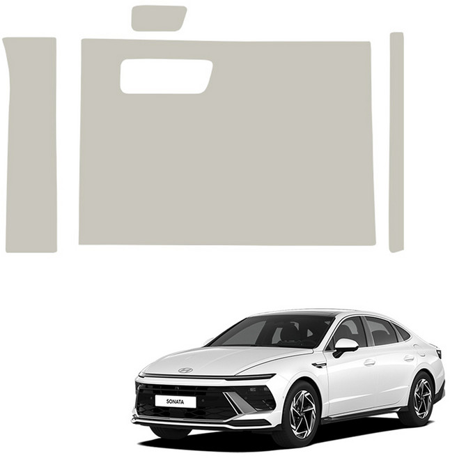 메이튼 쏘나타 디 엣지 튜닝 도어커버 가죽 순정 컬러 SC 글로브박스 커버 세트, 현대 쏘나타 디 엣지, 웜그레이