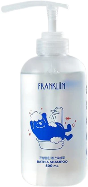FRANKLIIN 바스 앤 샴푸, 500ml, 1개 - 쿠팡