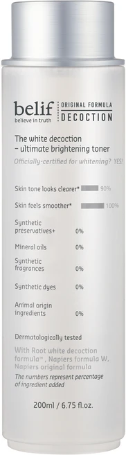 빌리프 더 화이트 디콕션 얼티미트 브라이트닝 토너, 200ml, 1개 - 쿠팡