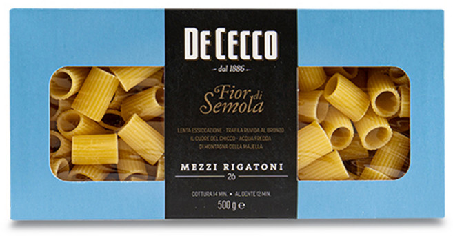 데체코 피오르디세몰라 메찌 리가토니 파스타, 500g, 1개