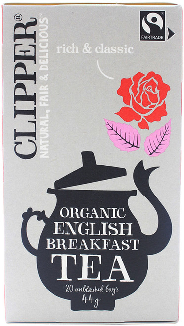 클리퍼 유기농 잉글리쉬 브랙퍼스트 홍차 티백, 2.2g, 20개입, 1개