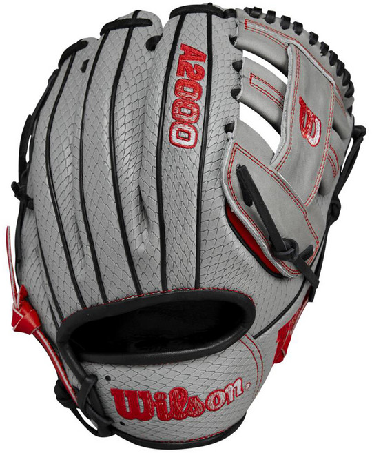 윌슨 내야수 글러브 우투용 2024 A2000 팀 엔더슨 GM WBW101634115, Grey + Red, 1개