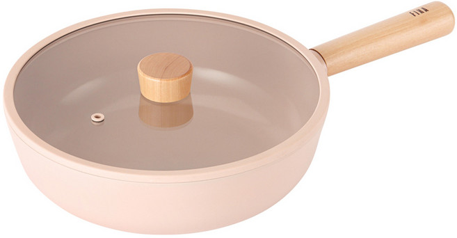 네오플램피카 오브제 인덕션 궁중팬 + 유리뚜껑, 30cm, 1세트