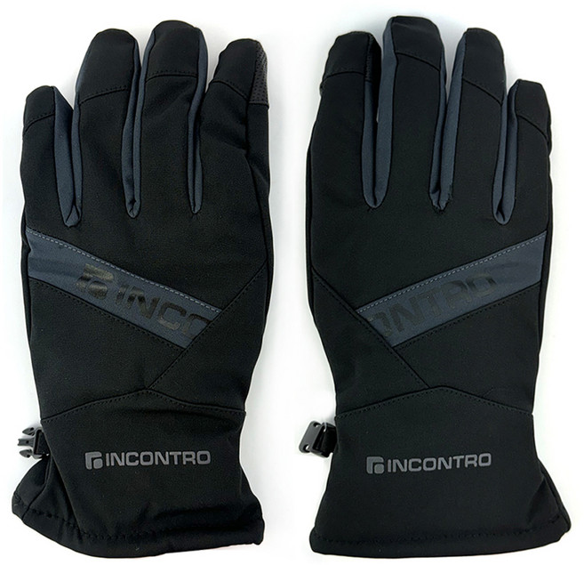 인콘트로 스마트 하이텍 방한장갑 양손착용 세트, 그레이, 1세트