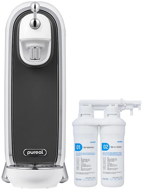 퓨리얼 미니체인저 직수 정수기 PPA-400 + 필터 세트 방문설치, PPA-400(다크그레이)