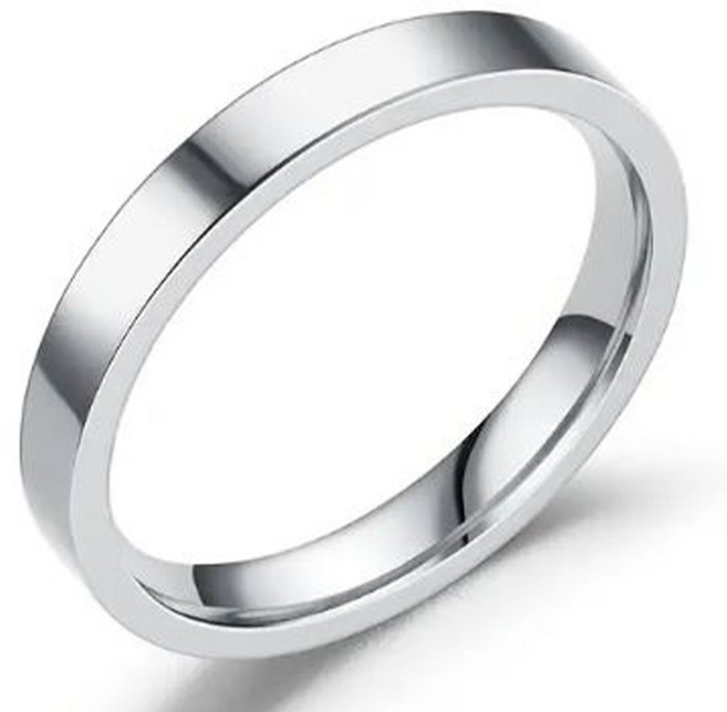 젤루나 써지컬 3mm 플랫 평판 레이어드 심플 B-03 유광 반지