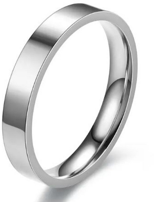 젤루나 써지컬 4mm 플랫 평판 레이어드 심플 유광 반지 B-03