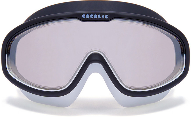 코코릭 아동용 빅렌즈 큐브2 물안경 3~13세, 블랙화이트, 1개