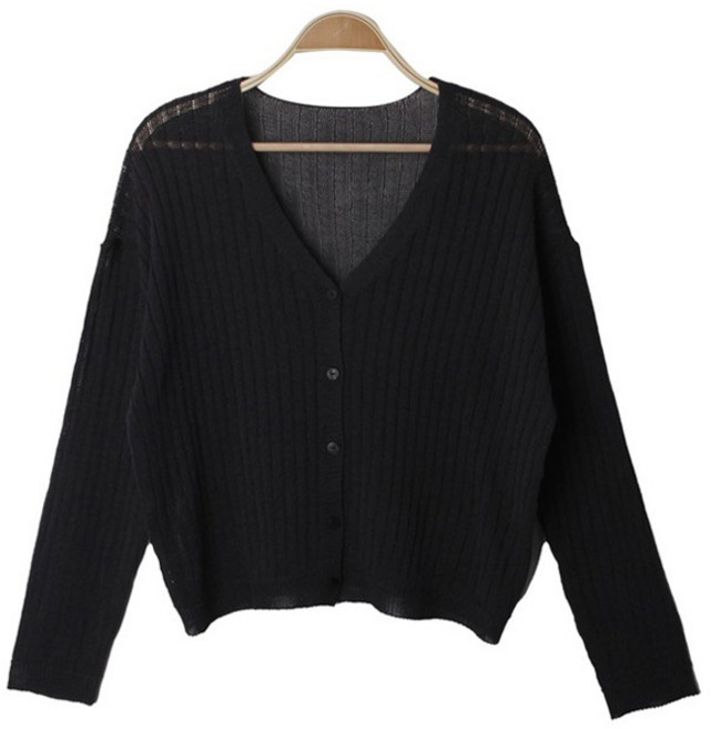 린다샵 여성용 루니아 브이넥 짜임 니트 긴팔 가디건 cpcd2590k34