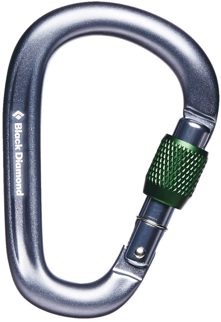 블랙다이아몬드 페어락 스크류게이트 카라비너, Gray, 1개