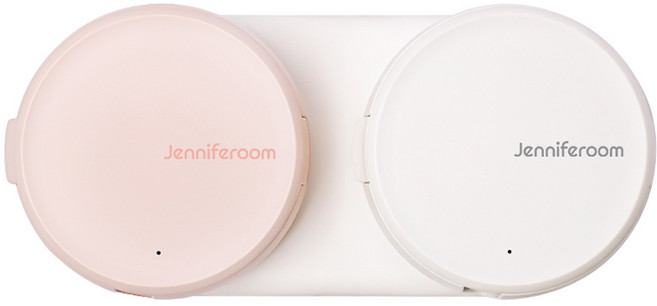 제니퍼룸 마카롱 자동건조 UV 휴대용 무선 칫솔살균기 소형 2종 + 충전 부착판 세트 JRTS020, JRTS0202PW, 밀크(살균기), 핑크(살균기)