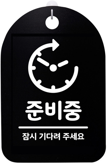 걸이용 안내판, 준비중, 1개