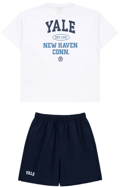 예일키즈 아동 주니어 베이직 코튼반팔+우븐팬츠 셋업 세트 YJCCSUD23051
