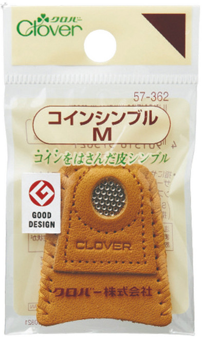 Clover 코인 골무 M 57-362, 혼합색상, 1개