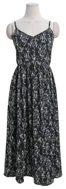 린다샵 모르기 플라워 나염 민소매 쭈리 스모크 원피스 cpops9806k43