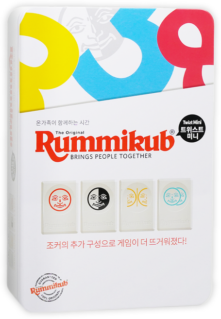 루미큐브 트위스트 미니 보드게임, 혼합색상, 1개