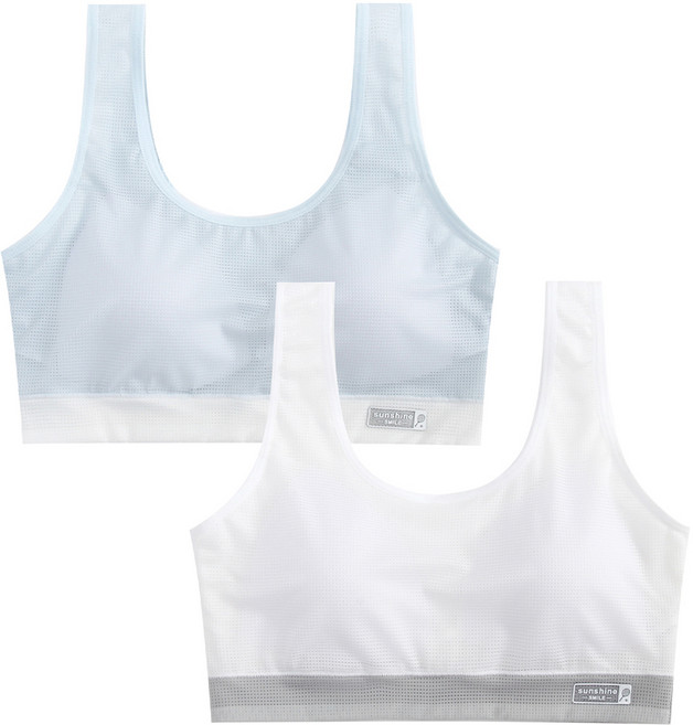 주니데이 메쉬라인 D 학생 브라 2종 세트