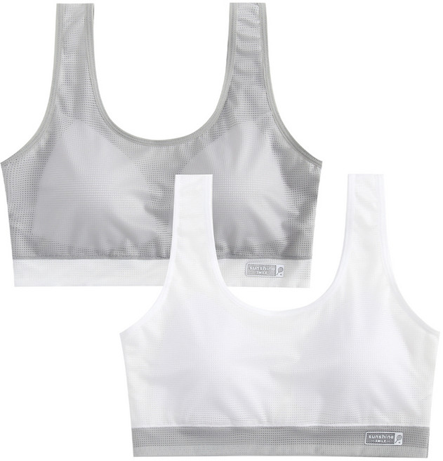 주니데이 메쉬라인 D 학생 브라 2종 세트