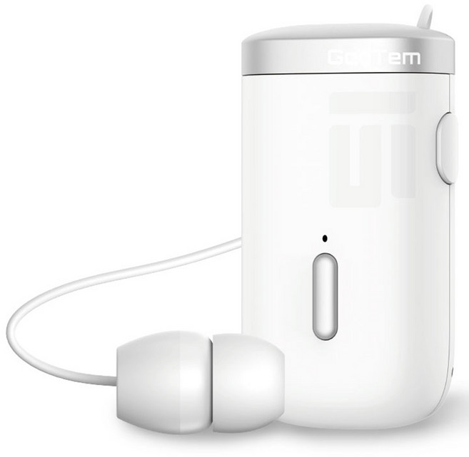 갓템 블루투스 5.3 클립온 이어폰, MGB-001, 화이트