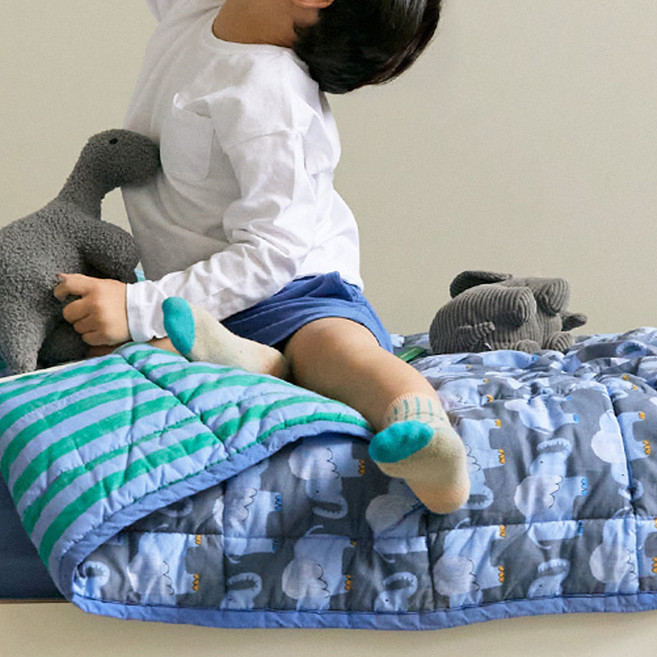 프랑브아즈 유아용 엘리 워싱 차렵이불, 블루