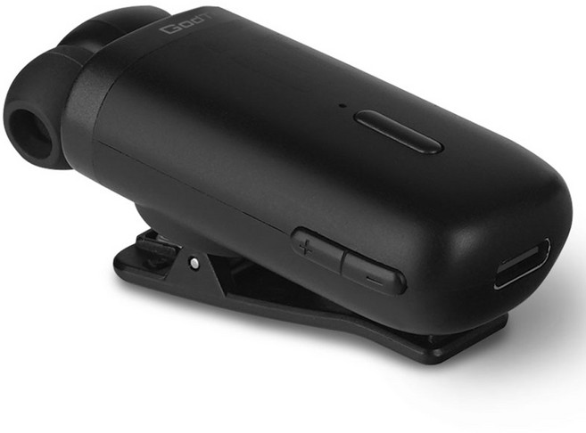 갓템 블루투스 5.3 클립온 이어폰, MGB-001, 블랙