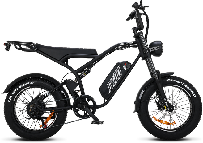 모토벨로 전기자전거 500W 48V 20Ah FX20 고객직접설치, 알루미늄, 블랙