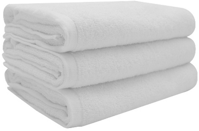 송월타월 타올 무지 바스타올 225g 20수, 흰색, 1개