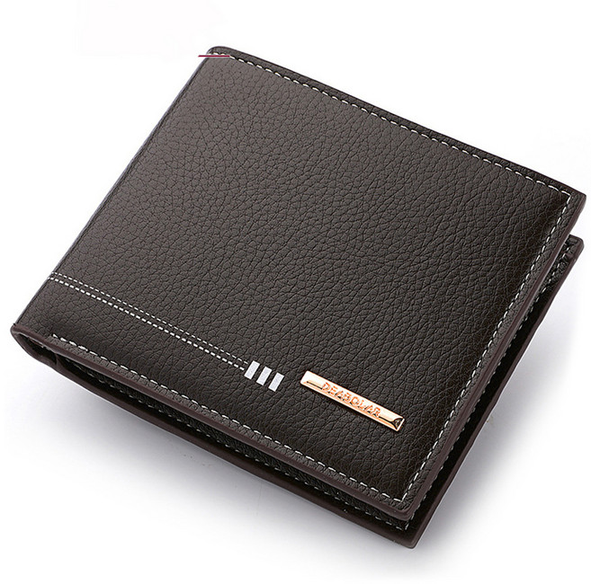 DEABOLAR Peonist 男士皮革簡約基本款短夾