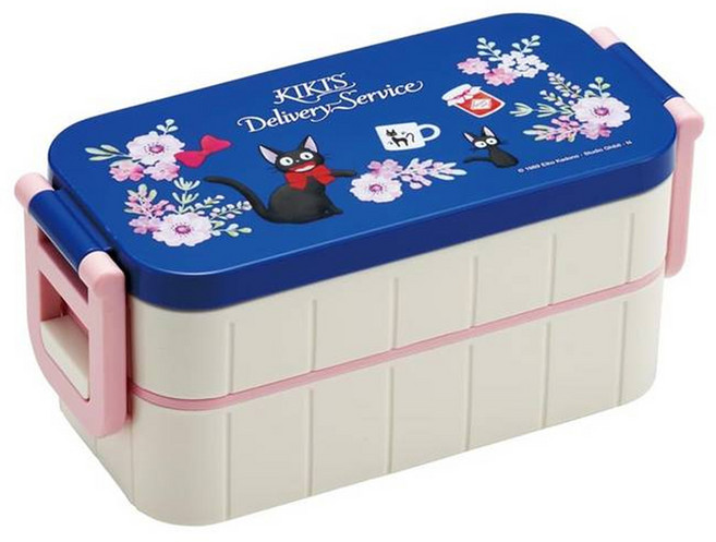 스케이터 YZW3AG 휴대용기 앤 젓가락 2단 도시락 600ml, 마녀배달부 키키, 1세트