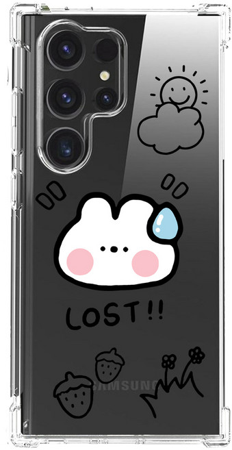 스메르 로스트애니멀 에어쿠션 젤리 클리어 범퍼 휴대폰 케이스