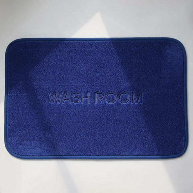 바이빔 물쏙쏙 네온팝 자수 발매트, 새파랑