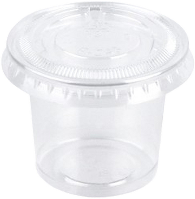 PET 투명 소스 시음컵 세트 4.5 x 3.5 cm, 100개, 1세트