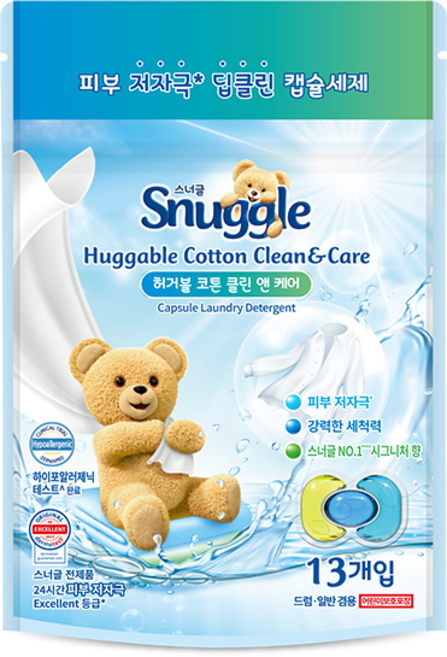 스너글 허거블 코튼 클린 앤 케어 시그니처향 캡슐세제, 13개입, 1개
