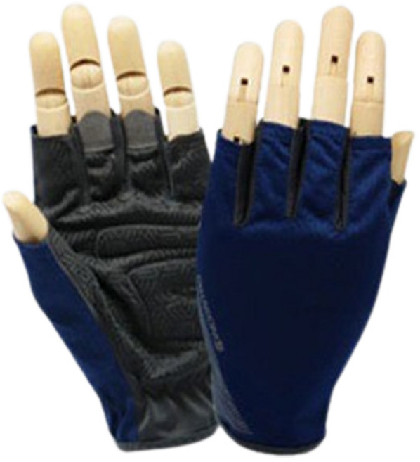 인콘트로 남성용 에어로 메쉬 논슬립 스포츠 반장갑, 곤색, 1세트