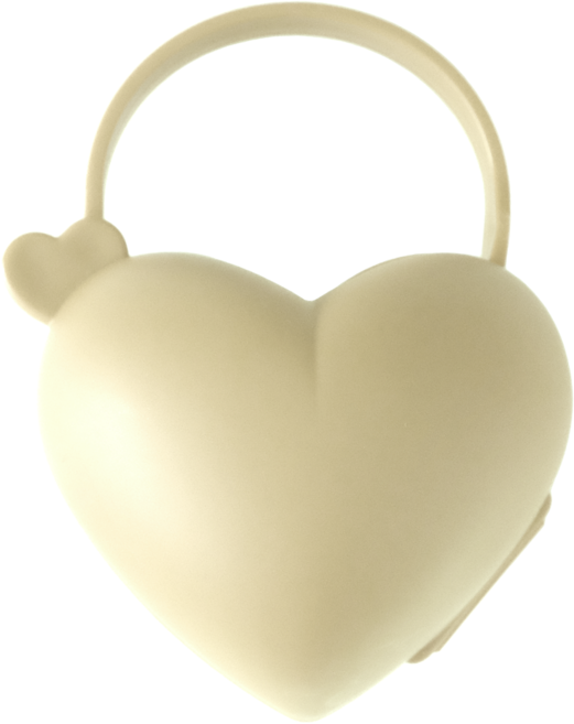 티지엠 국산 하트 노리개 젖꼭지 위생 보관 케이스, 크림버터, 1개